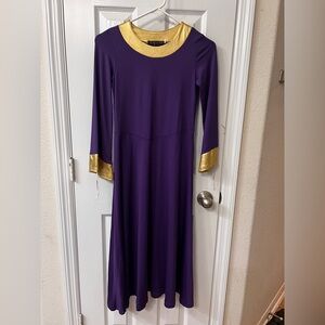 Dymcii Size 10/11 Kids NEW Purple and Gold Dance Costume